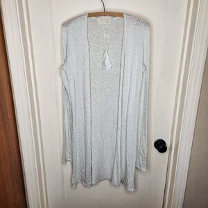 Joah Brown Gray Lightweight Cardigan Sweater Womens Size Small Medium Duster